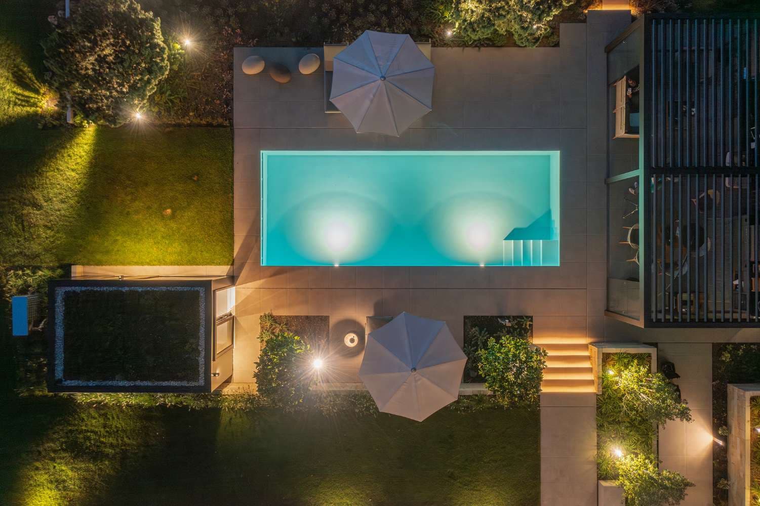 Wellnessbereich im Garten
