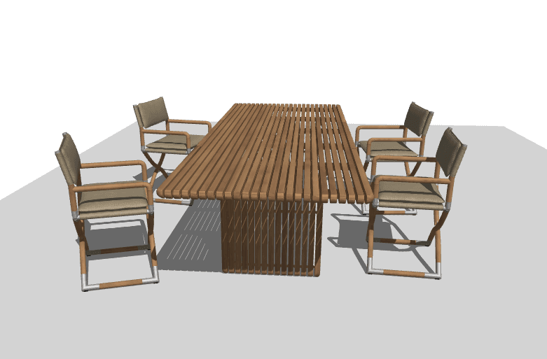 3D-Planung einer Terrasse